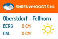 Sneeuwhoogte Oberstdorf - Fellhorn